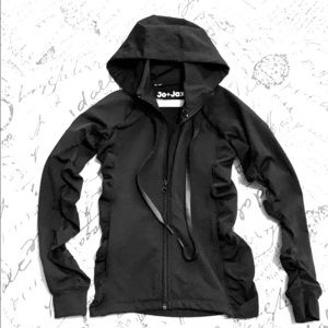 Jo+Jax New York Hoodie Fiora Jacket in Black.